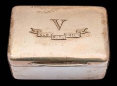 An Edward II small silver box, maker Goldsmiths & Silversmiths Co Ltd, London,