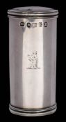 A George III silver nutmeg grater, maker Peter, Ann & William Bateman, London 1801: crested,