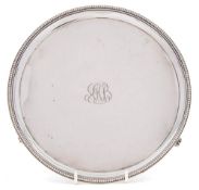 A George III silver salver, maker Thomas Pratt & Arthur Humphries, London, 1784,: initialled,