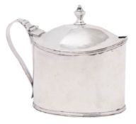 A George III silver mustard pot, maker Thomas Hayter, London,