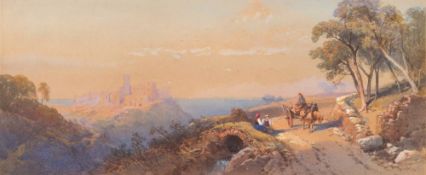 Thomas Charles Leeson Rowbotham [1823-1875]- Travellers on a path,