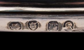 WITHDRAWN FROM SALE A George III silver cruet stand, maker unknown, London,