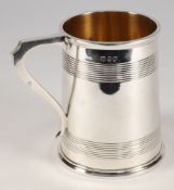 A Victorian silver mug, maker Frederick Bradford Macrea, London,