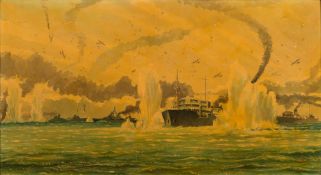 * Tom W Bond [20th Century]- The Allied Landing in Sicily; A North Atlantic Convoy;