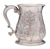 A George II silver mug, maker Richard Gurney & Thomas Cook, London,