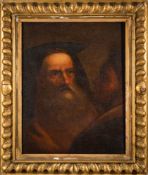 Northern European School 17/18th Century- A plea to an Elder Cleric,:- oil on canvas, 50 x 40cm,