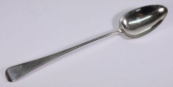 A George III silver Old English pattern basting spoon, maker William Eley and William Fearn, London,