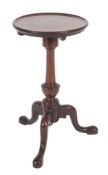 A mid 18th Century mahogany circular kettle/wine stand:,