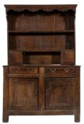 WITHDRAWN FROM SALE An 18th Century oak dresser:, of small size,