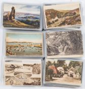 A box of approx 400 postcards of Devon topographical views:, (a lot).