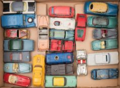 Dinky, Corgi and Spot-On, a group of various saloon and sports cars:,