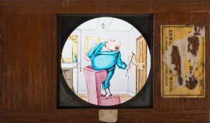 Edward George Wood, London, a set of twelve hand painted magic lantern slides 'Dr Snoozum and Fly':,