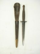 A Fairbairn Sykes fighting knife, 3rd pattern:,