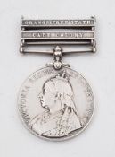 A Queen's South Africa medal with two clasps'4412 Pte R A Townsend 3rd Drgn Gds'.