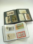 A collection of early 20th century postcards in albums:, comprising GB topographical,