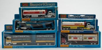 Matchbox Super Kings, a group of five commercial vehicles:, K-21 Ford Transcontinental,