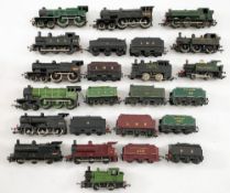 Graham Farrish and other OO/HO gauge, a quantity of steam locomotives and tenders:,