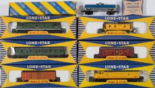 Lone Star Triple O scale locomotives and rolling stock:,