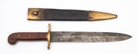 An American Model 1849 Rifleman's knife by Ames Manufacturing Co, Cabotville:,