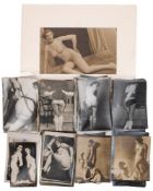 Erotica, a collection of early 20th century and later postcards of female nudes and fetishes:,