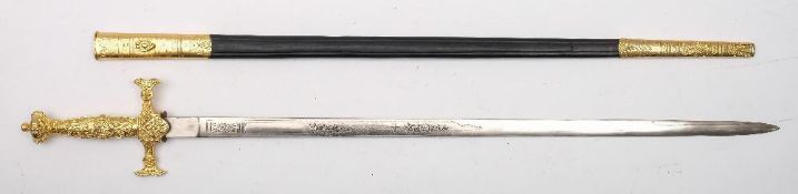 A Masonic court sword:,