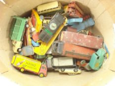 Dinky, Corgi and others, a collection of playworn vehicles:,