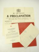 A Royal Proclamation Dissolving the United Kingdom Parliament and Calling Another,