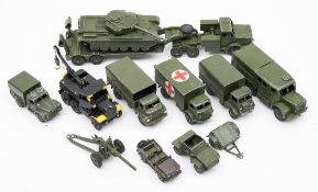 Dinky and Corgi, a group of military vehicles:,