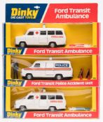 Dinky, a boxed group of three Ford Transit vehicles:,