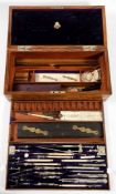 A late 19th/early 20th century steel and ivory draughtsman's set by Troughton & Simms, London:,