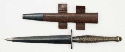 A WWII period Fairbain Sykes Commando knife, second pattern:,