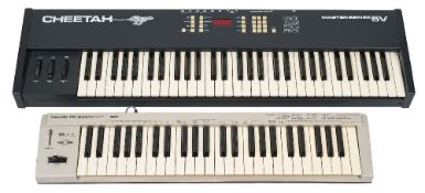 A Cheetah Masterseries 5V midi control keyboard and a Roland PC-300 Midi keyboard controller: (2)