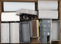 Peco and other O gauge, a group of various goods wagons:,