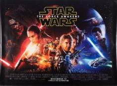 A group of British quad film posters:, 'Star Wars - The Force Awakens' (three versions),