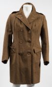 A WWII period Women's Land Army great coat by Stelnberg & Sons Ltd, 1945:,