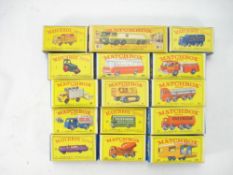 Matchbox. A collection of 15 1 to 75 series including no. 68 Mercedes Coach, no.