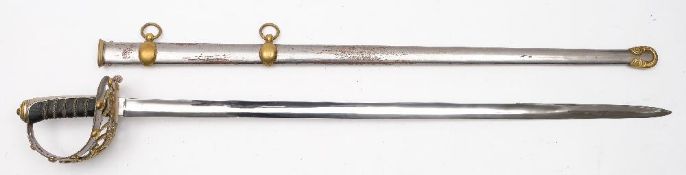 A Victorian Officer's State sword by Hawkes & Co, London:,