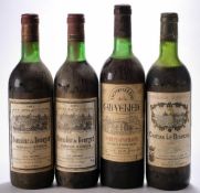 Four bottles of wine including Chateau La Bourdieu, 1978, two bottles of Domaine de Bourgat,