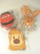 A collection of Odeon cinema promotional masks for 'Magic Roundabout' (2005):, including Dougal,