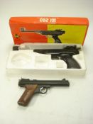 A Crossman E9A series .177 calibre CO2 air pistol:, no 505701077 together with an Italian IGI 203.