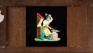 E G Wood & Co, London , a group of three magic lantern slipping slides:,