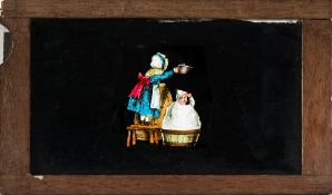 E G Wood & Co, London , two magic lantern slipping slides:,