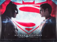 A group of British Quad film posters: 'Superman v Batman - Dawn of Justice',