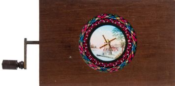 A 19th century chromotrope magic lantern slide:, unsigned,
