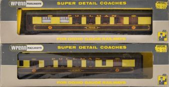 Wrenn OO/HO Two W6002A Pullman First Class carriages 'Vera' and 'Audrey':, boxed.