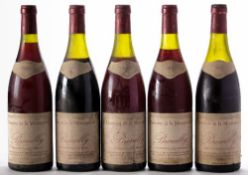 Five Bottles of Domaine De La Moutonniere 1985:.