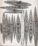 Britains and others, a group of fifteen diecast WWI battleships and submarines.