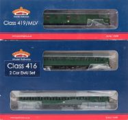 Bachmann OO/HO SR Green Class 419 Motor Luggage Van:, No 31-265 and Class 416 2 Car EMU '5770'.