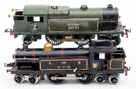 Two Hornby O gauge tank locomotives:,