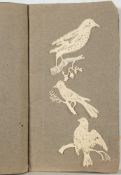 An early 19th century folio of hand cut coptograph/silhouette portraits and birds:, unsigned,